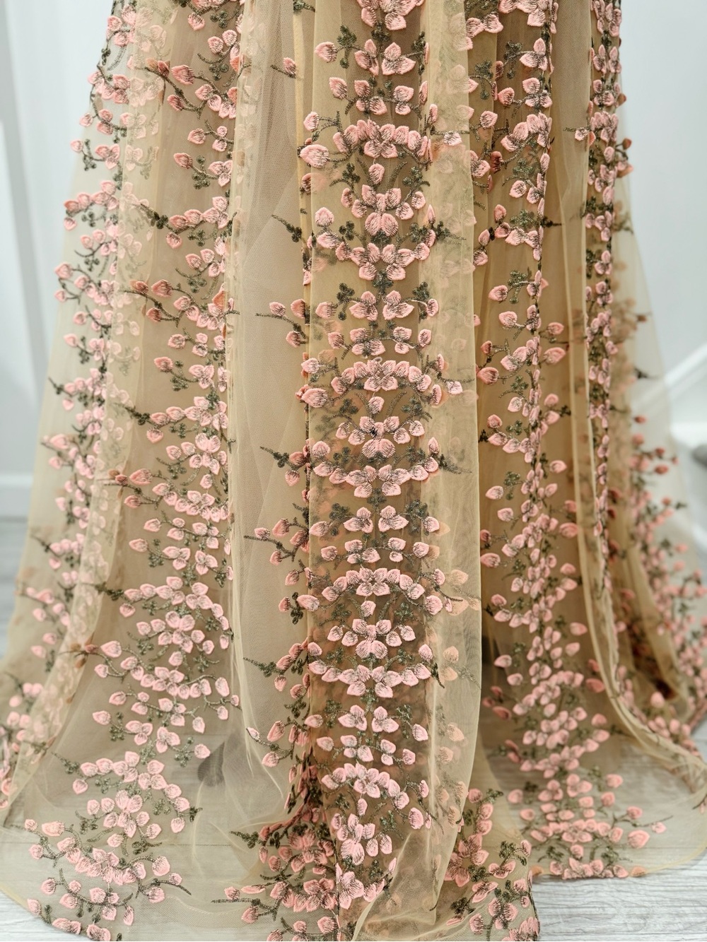 Bronx and Banco Megan Floral Embroidered A-Line Maxi Dress - Picture 5 of 15